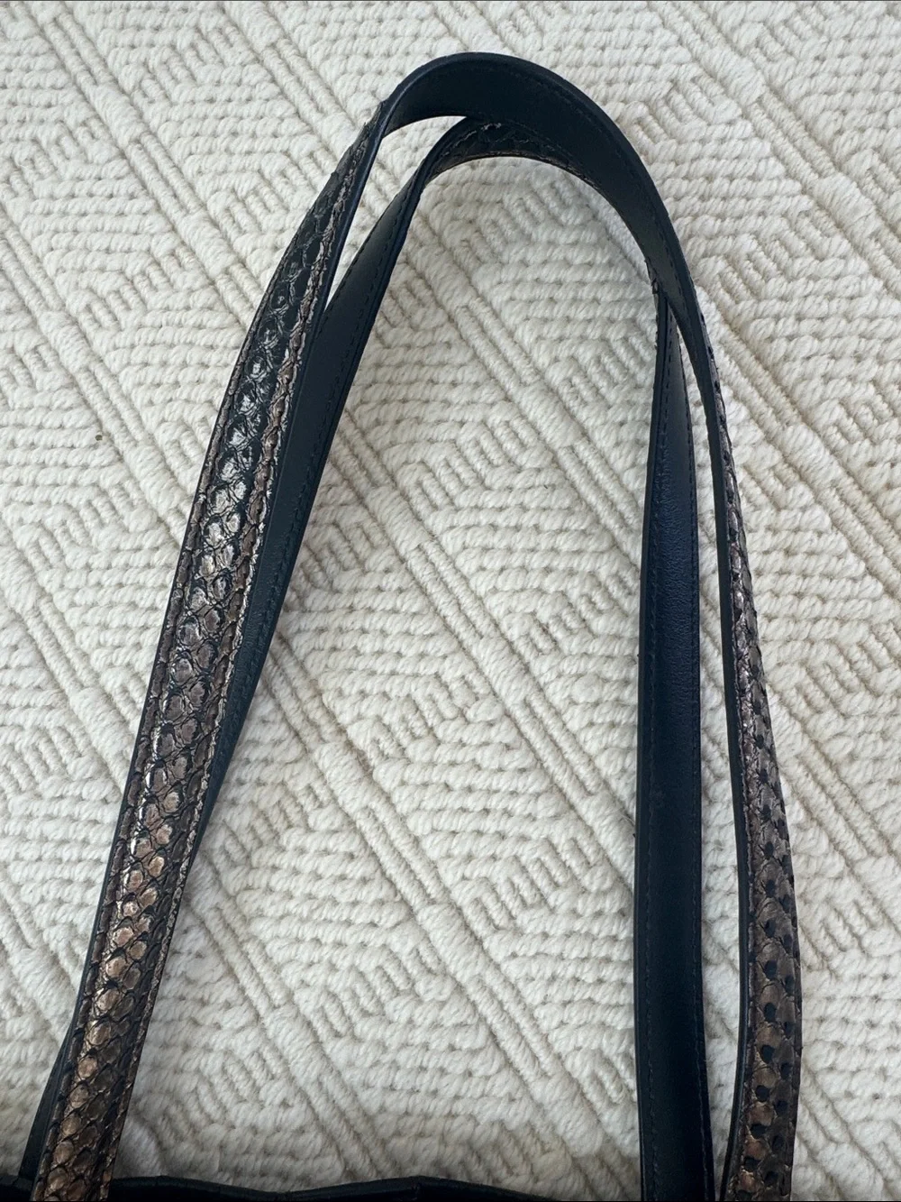 Tom Ford Metallic Snakeskin T Tote